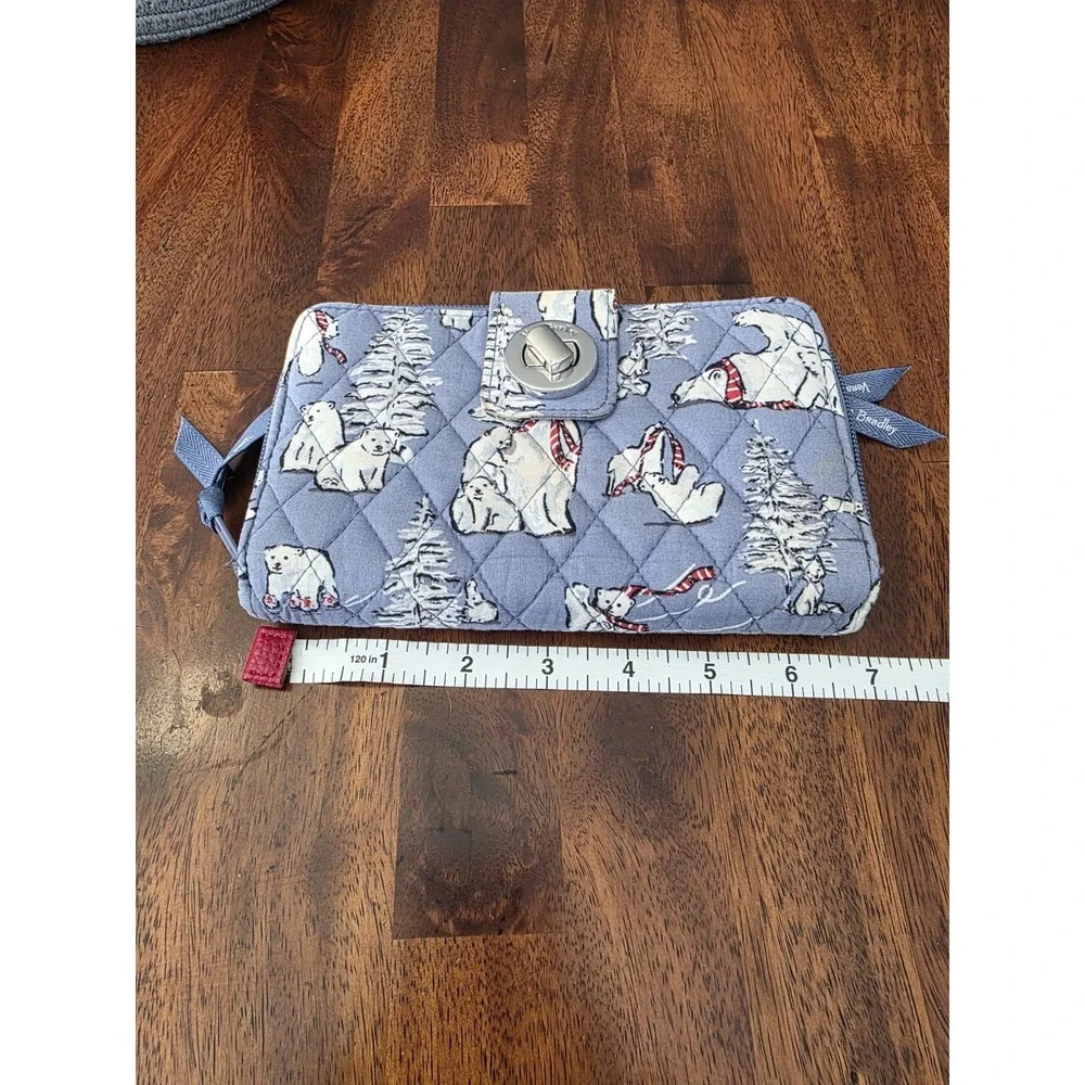 Vera Bradley Women's Passport Wallet Polar Bear Snow Hare Pattern
